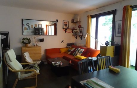 Avant home Staging Appartement Puteaux séjour